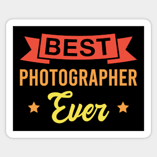 Best Photographer Ever - Funny Photographers Retro Sticker